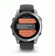 fēnix E – 47 mm, AMOLED - Stainless Steel with Black Silicone Band - 010-03025-00 - Garmin